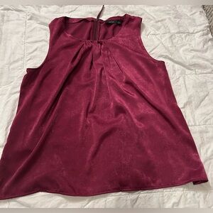 Apt. 9 Rich Wine Sleeveless Blouse